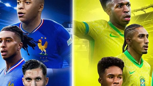 الموعد والقنوات الناقلة والتشكيل المتوقع لقمة فرنسا والبرازيل