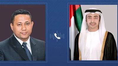  عبدالله بن زايد ووزير خارجية نيبال يبحثان هاتفيًا تداعيات الاعتداءات الإيرانية 