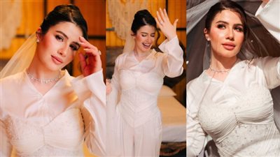سلمى عبدالعظيم عروسًا.. فستان بتوقيع هدير كرم ومكياج يبرز ملامحها