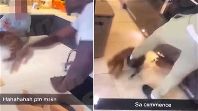 زوما يعتذر عن صفعه وركله لقطة