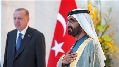 محمد بن راشد يستقبل الرئيس التركي في إكسبو 2020 دبي
