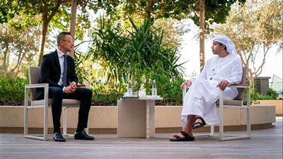 التفاصيل الكاملة حول لقاء عبدالله بن زايد مع وزير خارجية المجر في إكسبو 2020