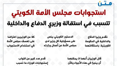 إستجوابات مجلس الأمة الكويتي تتسبب في إستقالة وزيري الدفاع والداخلية 