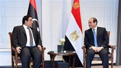 السيسي يبحث مع المنفي مستجدات الأزمة الليبية في بروكسل