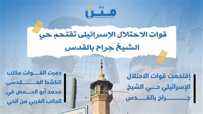 قوات الاحتلال الإسرائيلى تقتحم حي الشيخ جراح بالقدس