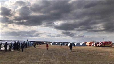 أول صورة لمخيمات اللاجئين الأوكرانيين في بالانكا وأوكنيتسا برومانيا 