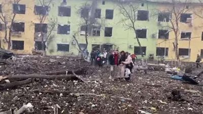 قصف القوات الروسية لمستشفى أطفال في مدينة ماريوبول المحاصرة يثير الغضب