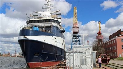 روسيا.. بدء مرحلة جديدة من الاختبارات على سفينة أبحاث بحرية جديدة طورها المصنع(صور)