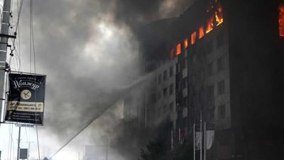 سماع دوى الصافرات في مدينة لفيف الأوكرانية