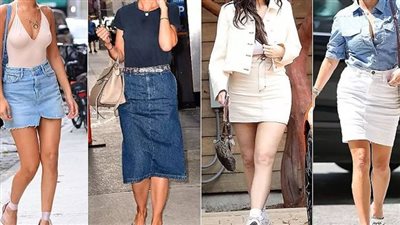  التنورة الجينز تمثل نجمة الموضة النسائية في صيف 2022