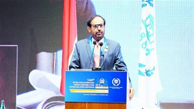 النعيمي يؤكد أهمية تكاتف وتضامن برلمانات العالم للقيام بمسؤولياتها نحو تهيئة بيئة دولية آمنة 