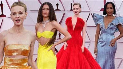 نجوم حفل الأوسكار يدعمون أوكرانيا من على السجادة الحمراء 
