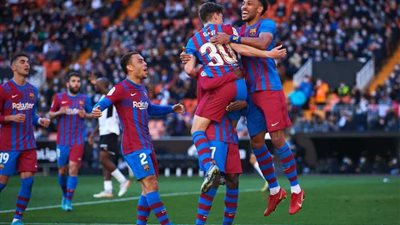 برشلونة ينتزع فوزا قاتلا من ليفانتى بالدورى الإسبانى