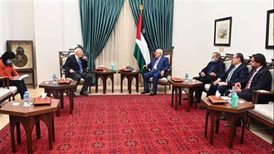الرئيس الفلسطيني يستقبل ممثل الأمم المتحدة لتحالف الحضارات
