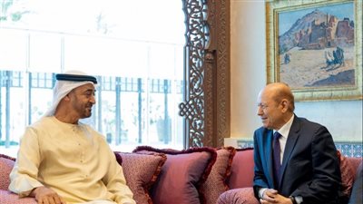 تفاصيل لقاء ولي عهد أبوظبي مع رئيس مجلس القيادة الرئاسي اليمني