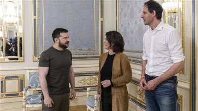  الرئيس الأوكراني يستقبل وزيرة الخارجية الألمانية انالينا بيربوك في كييف 