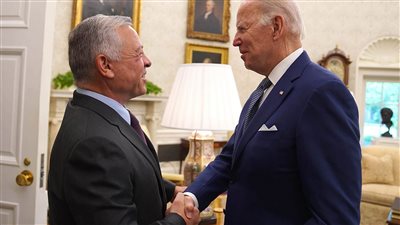 بايدن يبحث مع العاهل الأردني 