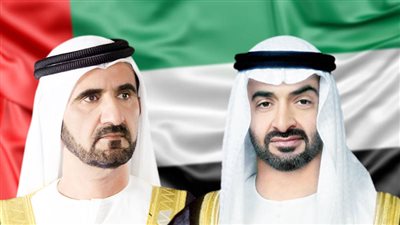 ‎رئيس الإمارات ونائبه يعزيان عاهل الأردن بوفاة والد الملكة رانيا العبد الله