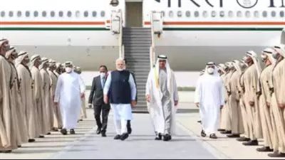 رئيس الوزراء الهندي يلتقي رئيس الإمارات في أبوظبي