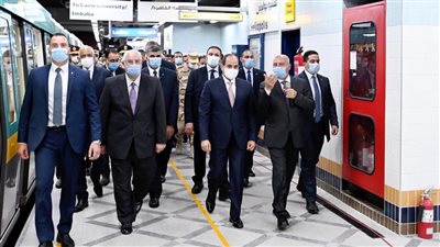 عاجل.. الرئيس المصري يشهد افتتاح محطة عدلى منصور المركزية والقطار الكهربائى