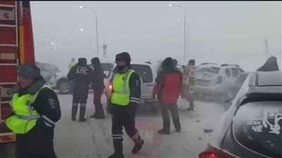 رصد ما حدث بسبب سوء الأحوال الجوية بروسيا