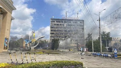 تاس: اندلاع حريق ضخم في مستودع نفط بدونيتسك بعد قصف أوكراني