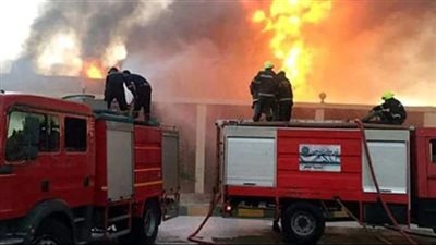 حريق هائل بموق ستوديو تصوير جنوب الجيزة 