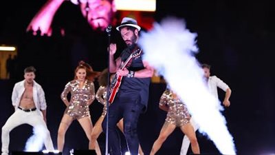 بعد حفله بالأردن.. تامر حسني يتعرض لحادث سير على طريق عمان