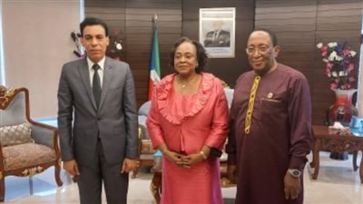 السفير المصري في مالابو يلتقي رئيسة مجلس الشيوخ في غينيا الاستوائية