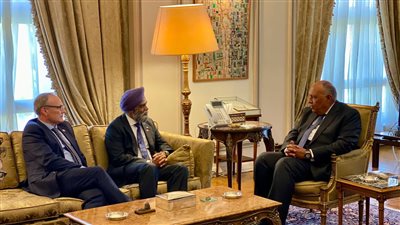 وزير الخارجية يستقبل وزير التنمية الدولية الكندي