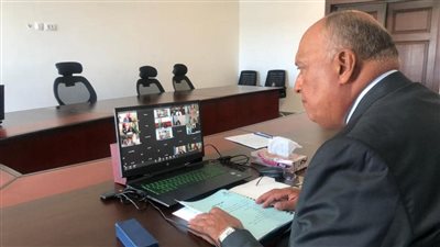 وزير الخارجية يلقي كلمة خلال الاجتماع الوزاري التنسيقي لمُنتدى التعاون الصيني-الإفريقي (فوكاك)