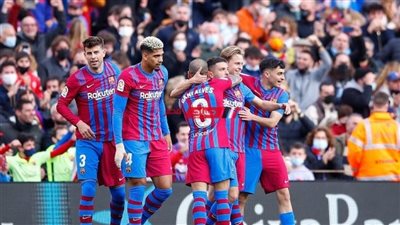 برشلونة الإسبانى يحقق فوزًا كبيرًا على نظيره بلد الوليد بنتيجة 4-0