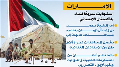 الإمارات تنقذ شعب باكستان بعد أزمة الفيضانات الأخيرة (انفوجراف)