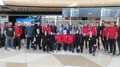 السفير المصري في باكو يستقبل بعثة منتخب مصر الأول للكاراتيه