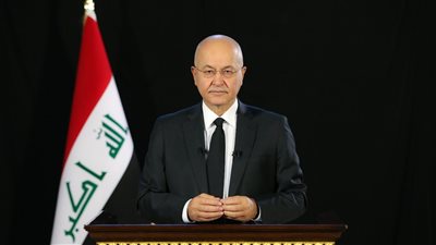  برهم صالح عن الأحداث التي شهدتها بلاده: الدم العراقي خط أحمر