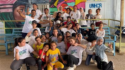 آية مدني تزور مخيم الزعتري للاجئين وتشارك 140 طفل سوري في الأنشطة الرياضية