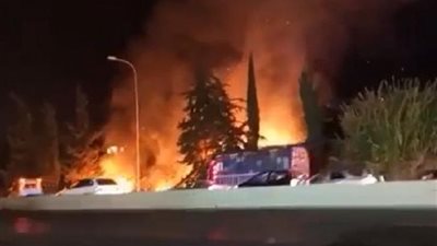 السيطرة على حريق هائل في لبنان