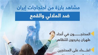 مشاهد بارزة من احتجاجات إيران ضد الملالي والقمع (انفوجراف)