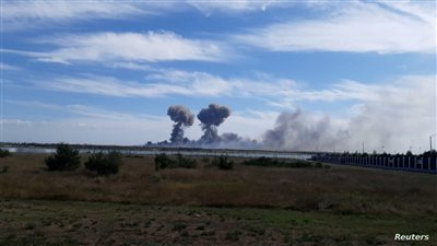 استئناف حركة القطارات على جسر القرم بعد توقفها بسبب الانفجار