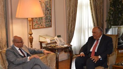 وزير الخارجية يستقبل السكرتير التنفيذي لاتفاقية الأمم المتحدة الإطارية لتغير المناخ 