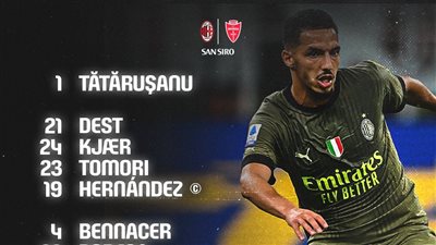 الدوري الإيطالي.. التشكيل الرسمي لميلان أمام مونزا