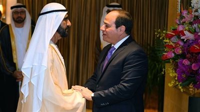 الرئيس المصري يستقبل محمد بن راشد تزامنا مع الفعاليات التي تشهدها القاهرة 