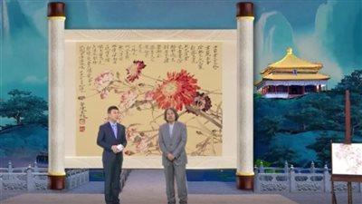  الفنان الصيني جيا قوانغ جيان يتحدث عن إحدى لوحاته 