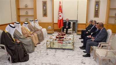 على هامش القمة العربية.. الرئيس التونسي يلتقي بنائب رئيس الوزراء البحريني