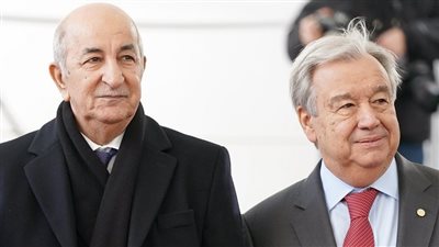 تبون يناقش القضايا الإقليمية والدولية مع الأمين العام للأمم المتحدة