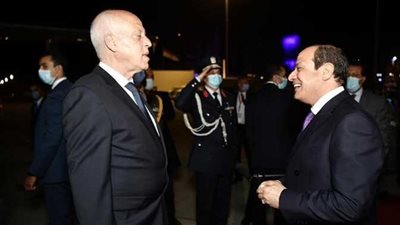 السيسي يلتقي قيس سعيد في الجزائر