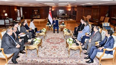 الرئيس السيسي يستقبل مديرة صندوق النقد الدولي بشرم الشيخ 