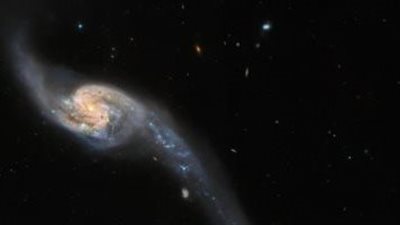 تليسكوب هابل المتطور ينجح في تصوير ثلاث مجرات متفاعلة 