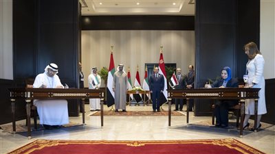 السيسي وبن زايد يشهدان توقيع اتفاقية لإنشاء أحد أكبر مشاريع طاقة الرياح في مصر