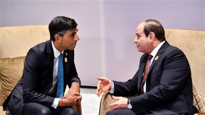 السيسي يناقش سبل تعزيز المناخ مع رئيس وزراء بريطانيا